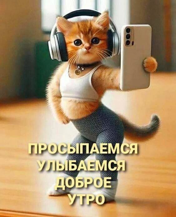 Кошка со смартфоном