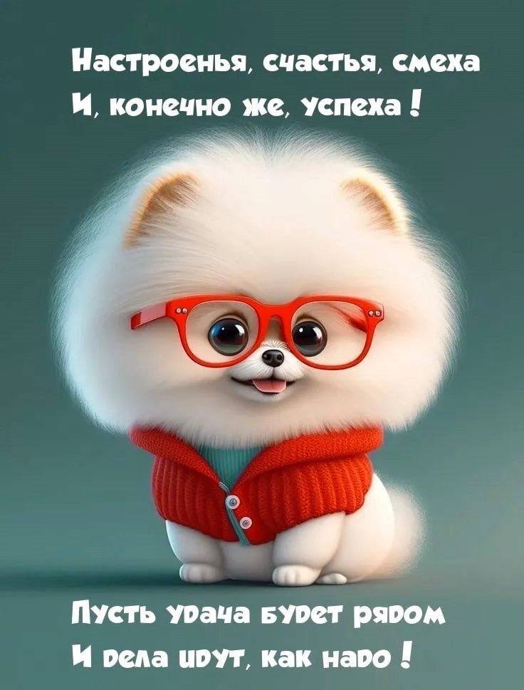 Милая пушистая собачка