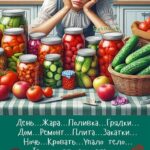 Девушка с закатками овощей