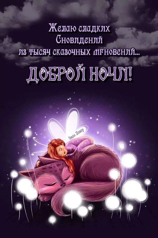 Лесной котик и фея спят