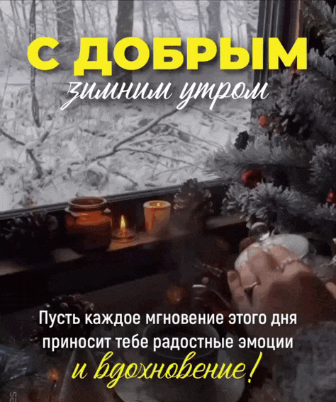 Зимний пейзаж из окна