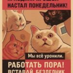 Открытка мужчине доброе утро с котами